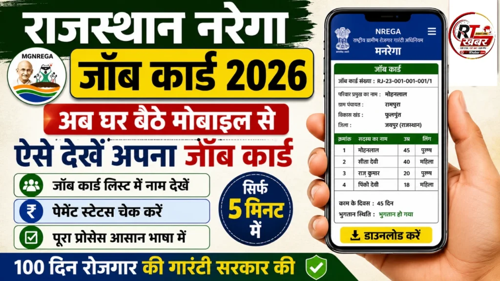 VB GRAM G (NREGA) Rajasthan Job Card List 2026: राजस्थान जॉब कार्ड लिस्ट में नाम ऐसे देखें