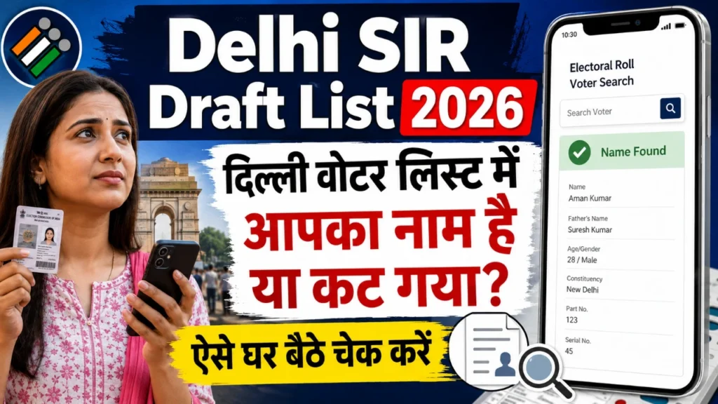 Delhi SIR Draft List 2026: दिल्ली वोटर लिस्ट में आपका नाम है या कट गया? ऐसे घर बैठे चेक करें